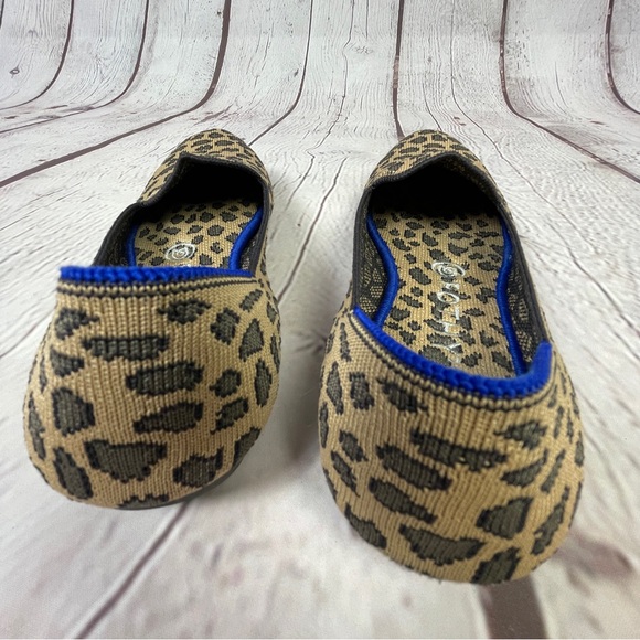 ROTHY’S animal print leopard round toe loafer ballet flexible flats shoes, sz 8 - Picture 4 of 10